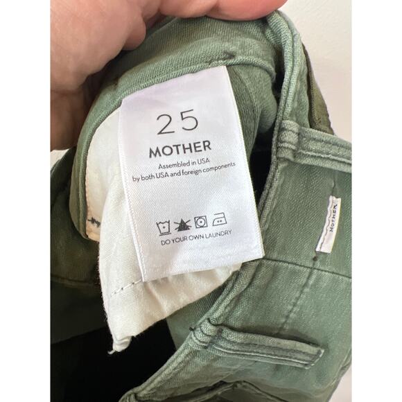 NWT Mother The G.I. Jane Frayed Cargo On The Double Green Mini Skirt Size: 25 - Picture 7 of 8